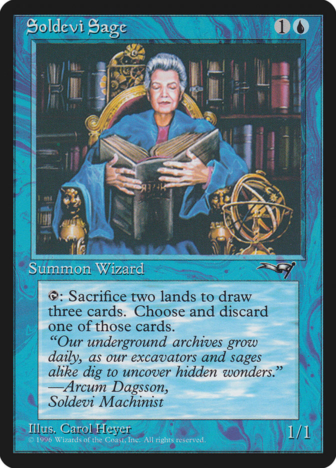 Soldevi Sage (Sitting) [Alliances] | Jomio and Rueliete's Cards and Comics