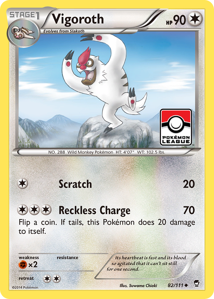 Vigoroth (82/111) [XY: Furious Fists] | Jomio and Rueliete's Cards and Comics