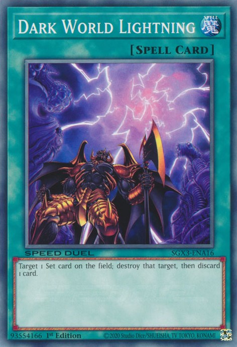 Dark World Lightning [SGX3-ENA16] Common | Jomio and Rueliete's Cards and Comics