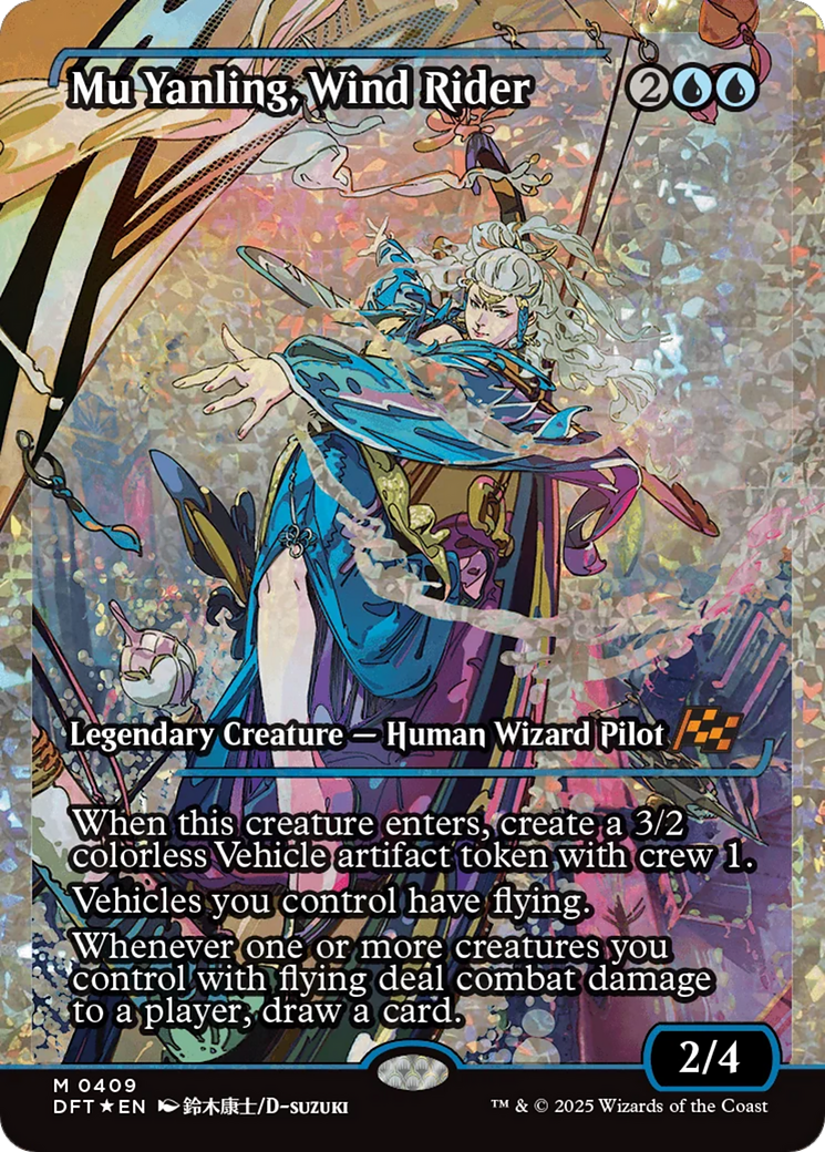 Mu Yanling, Wind Rider (Showcase) (Fracture Foil) [Aetherdrift] | Jomio and Rueliete's Cards and Comics