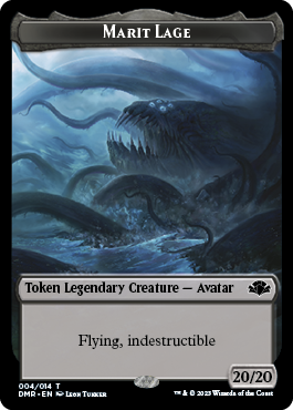 Elephant // Marit Lage Double-Sided Token [Dominaria Remastered Tokens] | Jomio and Rueliete's Cards and Comics