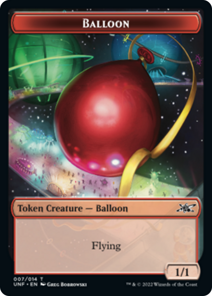 Clown Robot (002) // Balloon Double-Sided Token [Unfinity Tokens] | Jomio and Rueliete's Cards and Comics