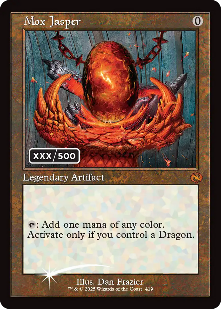 Mox Jasper (Serial Numbered) [Tarkir: Dragonstorm] | Jomio and Rueliete's Cards and Comics