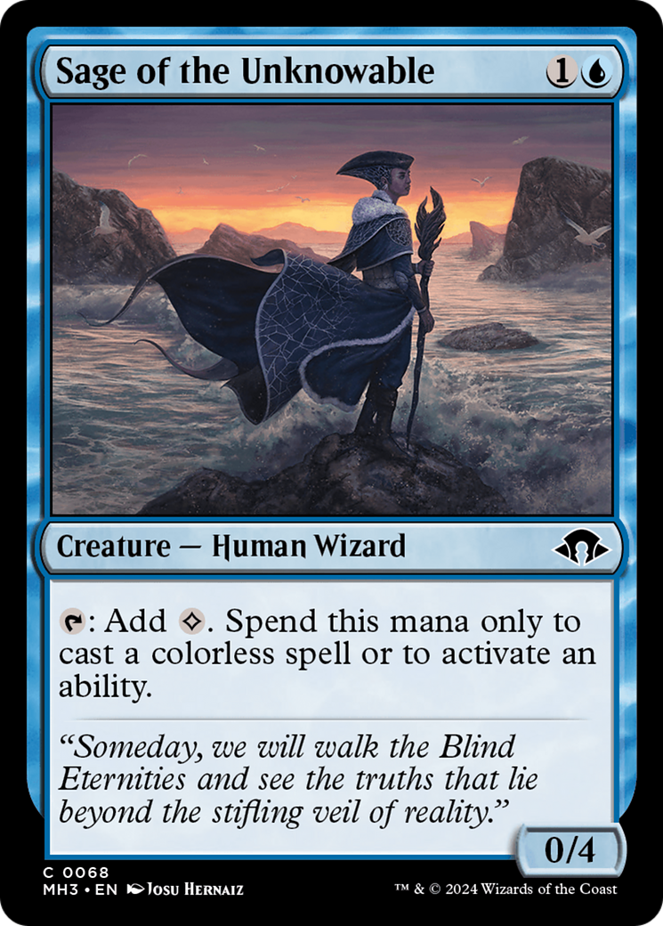 Sage of the Unknowable [Modern Horizons 3] | Jomio and Rueliete's Cards and Comics