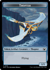 Thopter // Gold Double-Sided Token [March of the Machine Commander Tokens] | Jomio and Rueliete's Cards and Comics