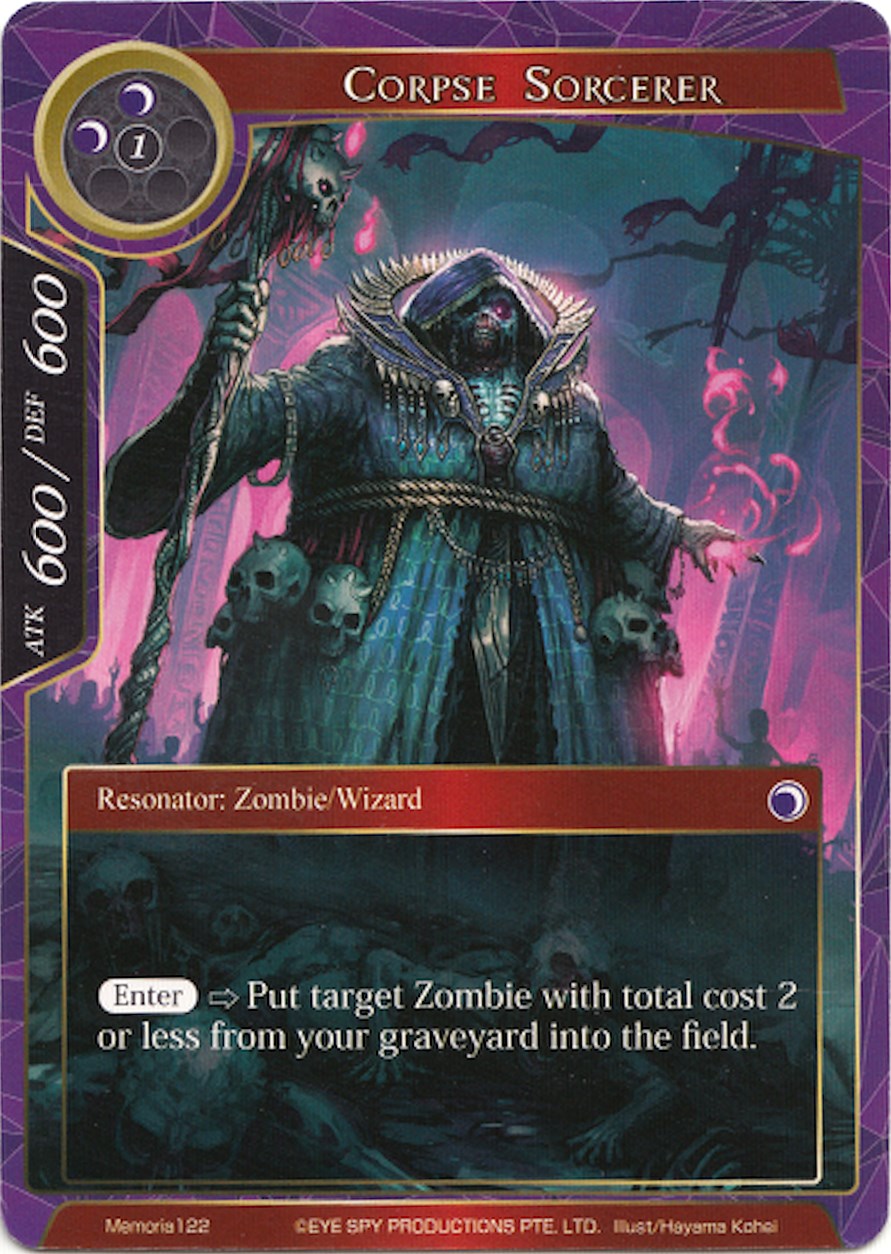 Corpse Sorcerer (Memoria122) [Alice Origin Memoria Cards] | Jomio and Rueliete's Cards and Comics