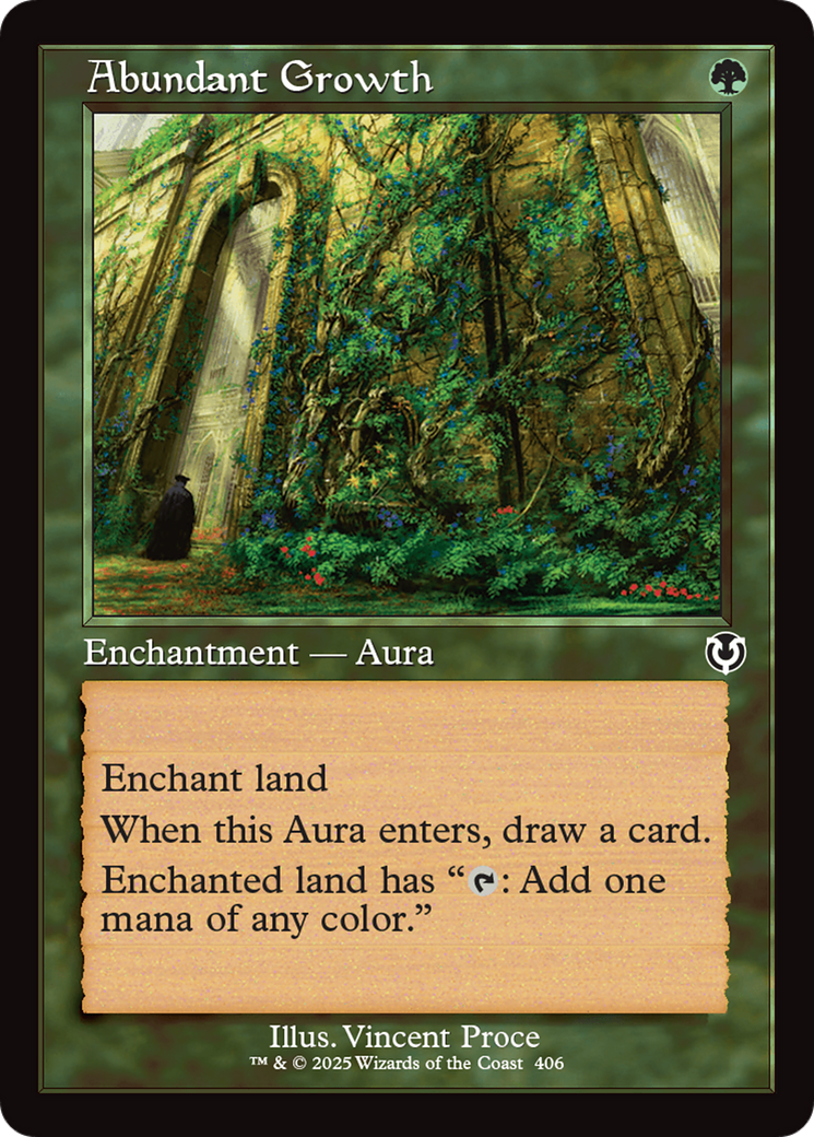 Abundant Growth (Retro Frame) [Innistrad Remastered] | Jomio and Rueliete's Cards and Comics