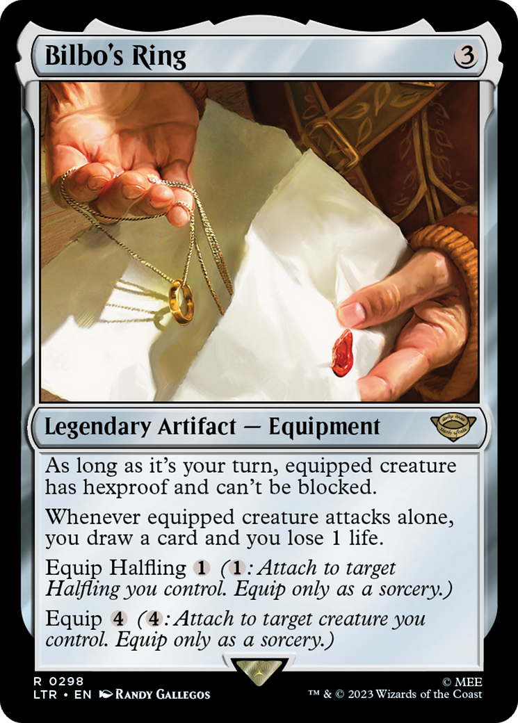 Bilbo's Ring [The Lord of the Rings: Tales of Middle-Earth] | Jomio and Rueliete's Cards and Comics