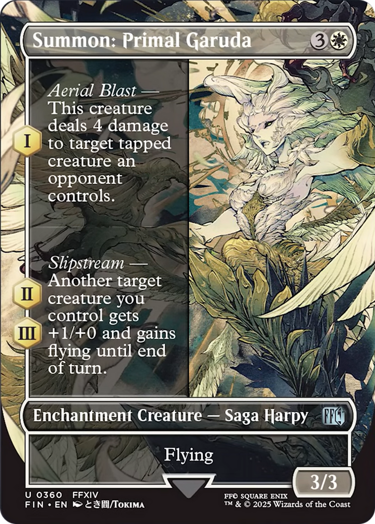 Summon: Primal Garuda (Borderless) [FINAL FANTASY] | Jomio and Rueliete's Cards and Comics