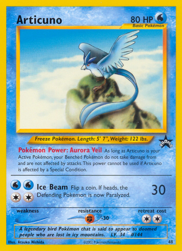 Articuno (48) [Wizards of the Coast: Black Star Promos] | Jomio and Rueliete's Cards and Comics