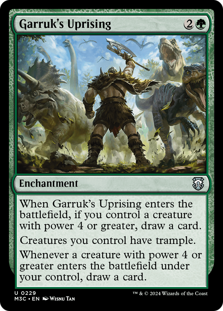 Garruk's Uprising (Ripple Foil) [Modern Horizons 3 Commander] | Jomio and Rueliete's Cards and Comics
