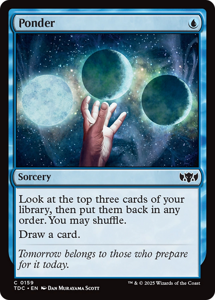 Ponder [Tarkir: Dragonstorm Commander] | Jomio and Rueliete's Cards and Comics
