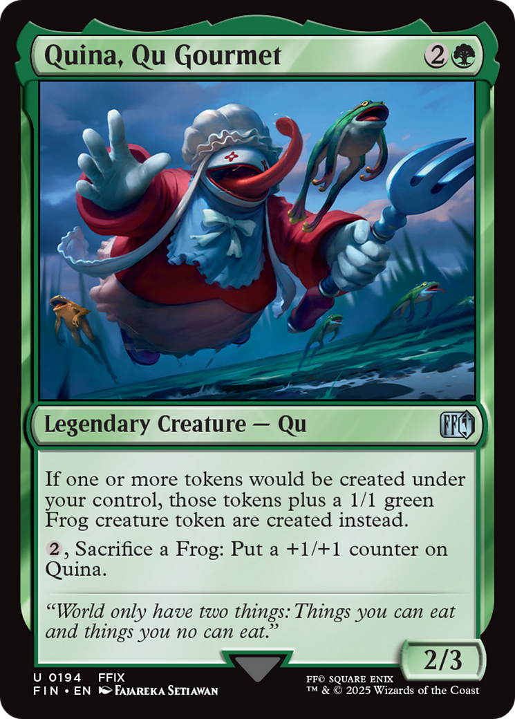 Quina, Qu Gourmet [FINAL FANTASY] | Jomio and Rueliete's Cards and Comics