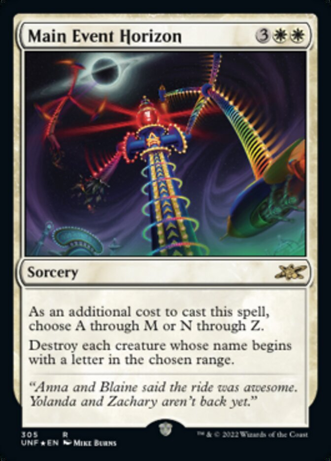 Main Event Horizon (Galaxy Foil) [Unfinity] | Jomio and Rueliete's Cards and Comics