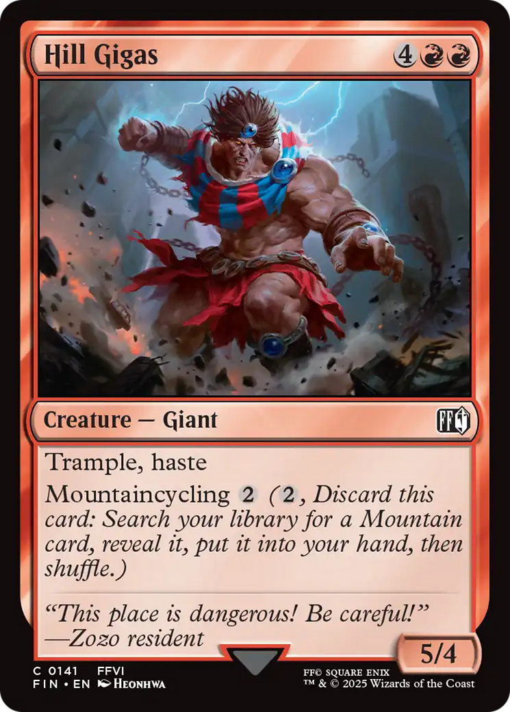 Hill Gigas [FINAL FANTASY] | Jomio and Rueliete's Cards and Comics