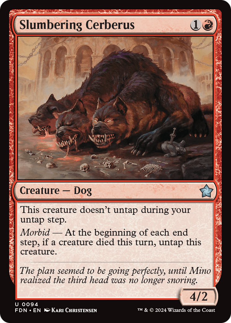 Slumbering Cerberus [Foundations] | Jomio and Rueliete's Cards and Comics