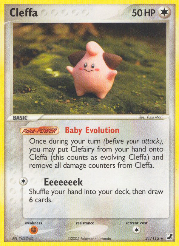 Cleffa (21/115) [EX: Unseen Forces] | Jomio and Rueliete's Cards and Comics