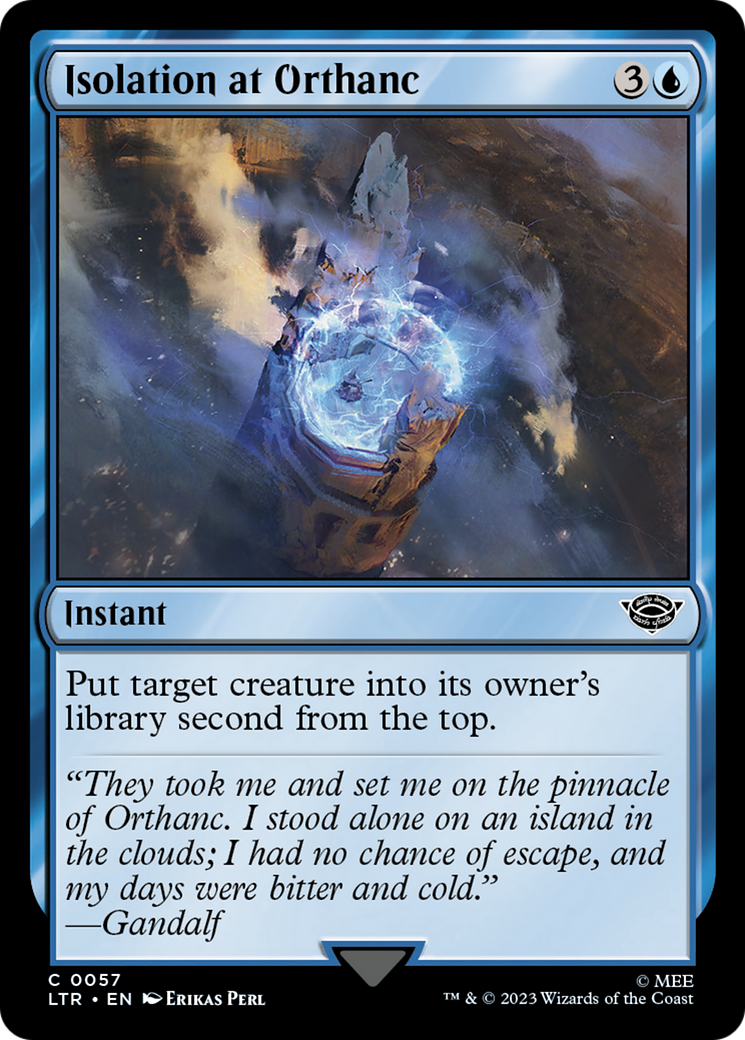 Isolation at Orthanc [The Lord of the Rings: Tales of Middle-Earth] | Jomio and Rueliete's Cards and Comics