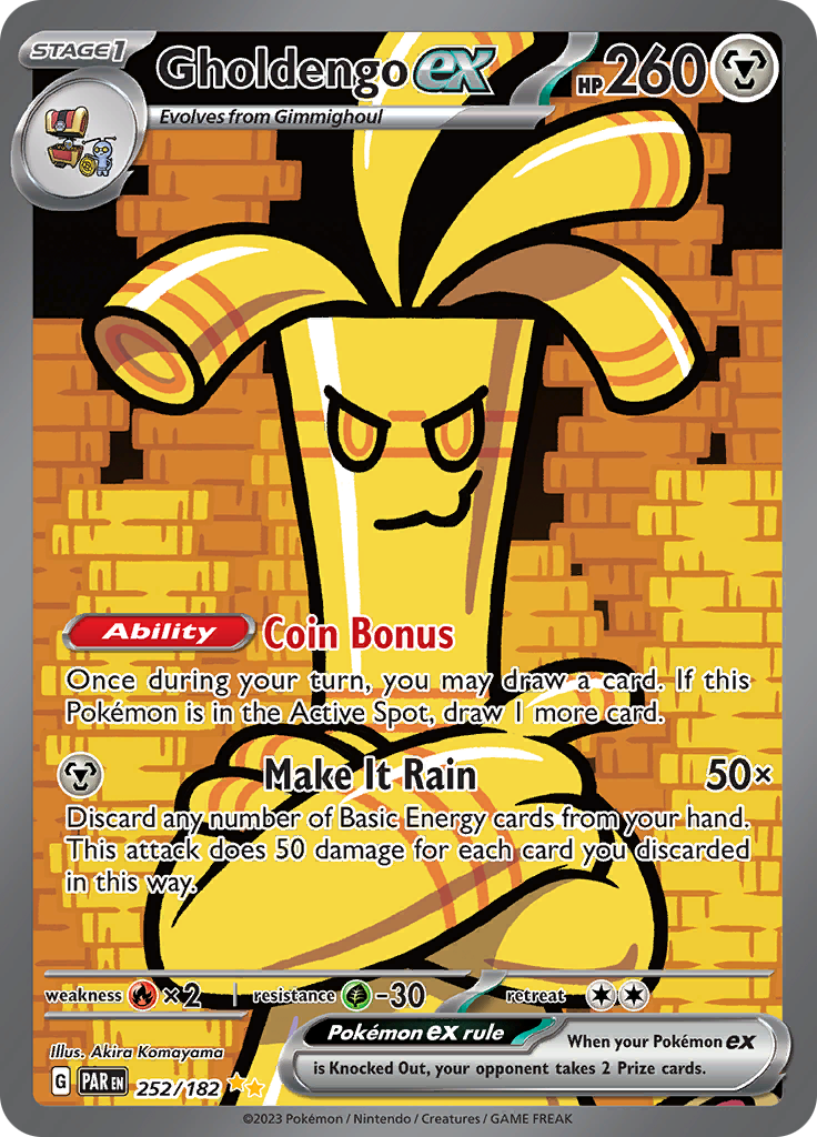 Gholdengo ex (252/182) [Scarlet & Violet: Paradox Rift] | Jomio and Rueliete's Cards and Comics