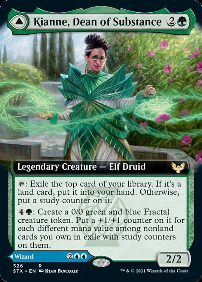 Kianne, Dean of Substance // Imbraham, Dean of Theory (Extended Art) [Strixhaven: School of Mages] | Jomio and Rueliete's Cards and Comics