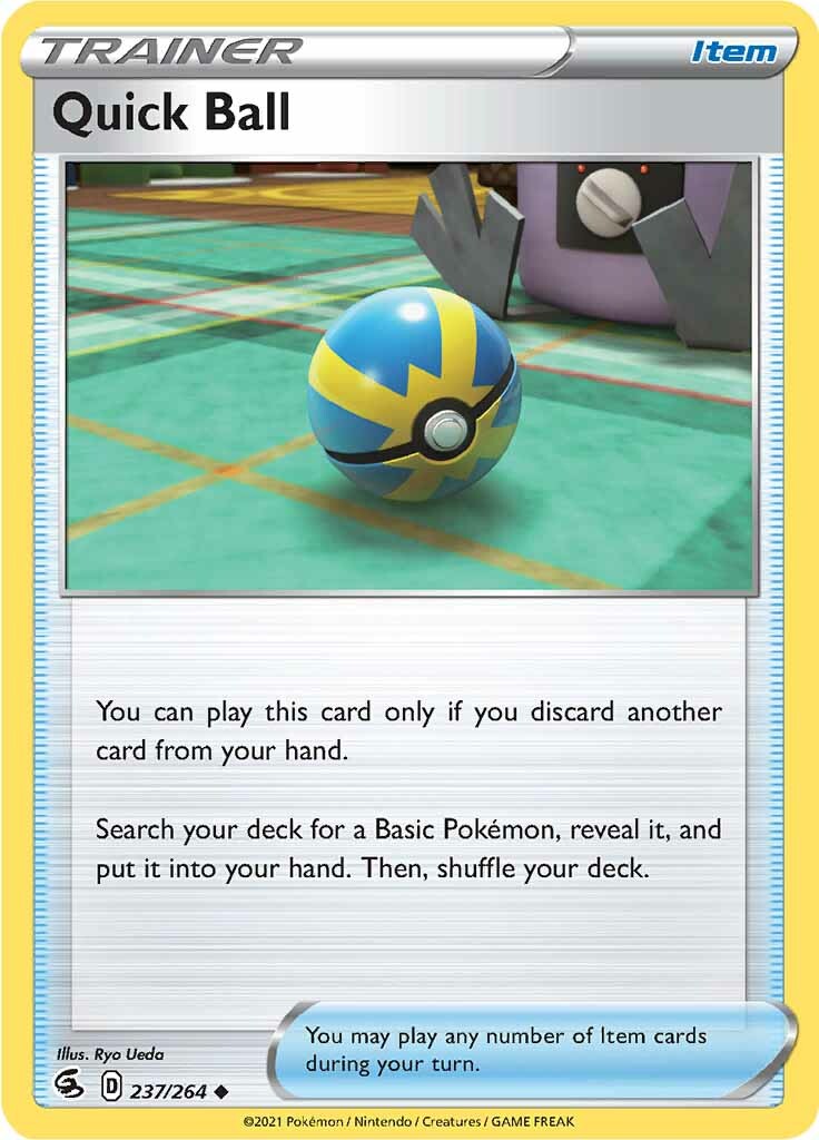 Quick Ball (237/264) [Sword & Shield: Fusion Strike] | Jomio and Rueliete's Cards and Comics
