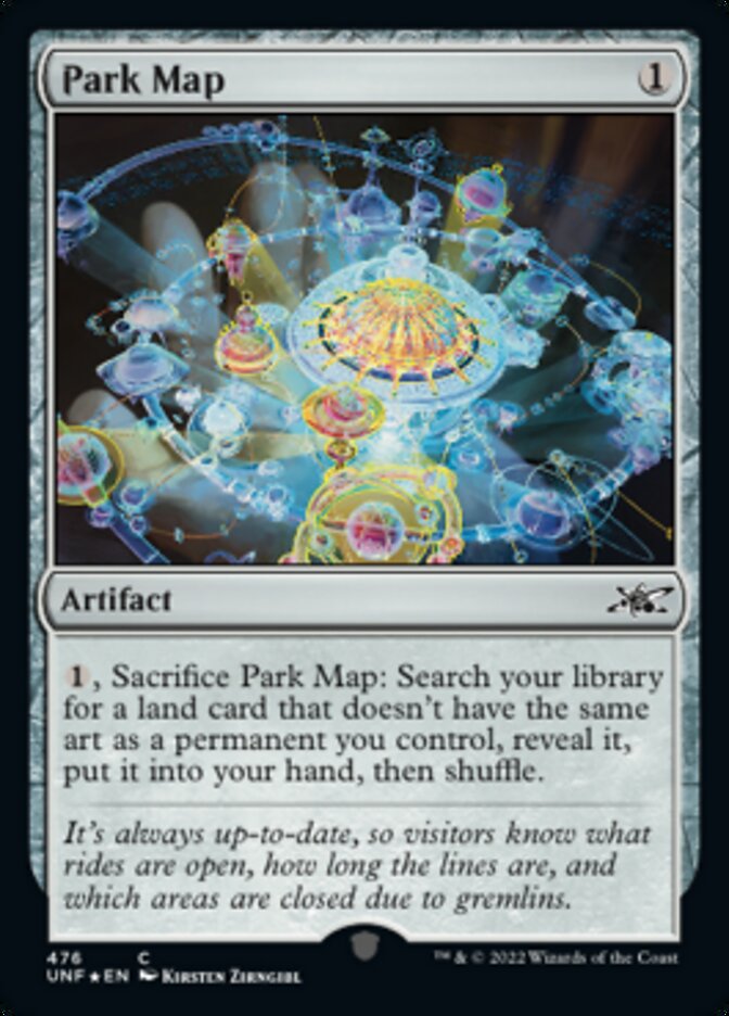 Park Map (Galaxy Foil) [Unfinity] | Jomio and Rueliete's Cards and Comics