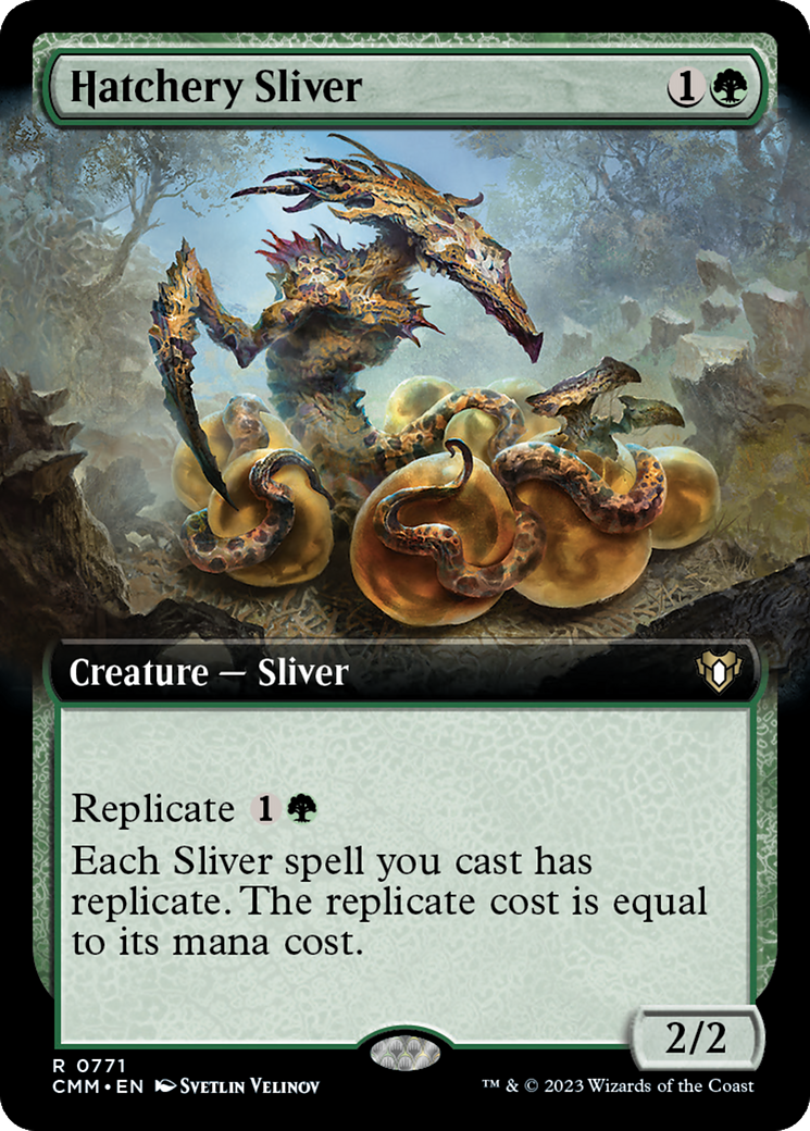 Hatchery Sliver (Extended Art) [Commander Masters] | Jomio and Rueliete's Cards and Comics