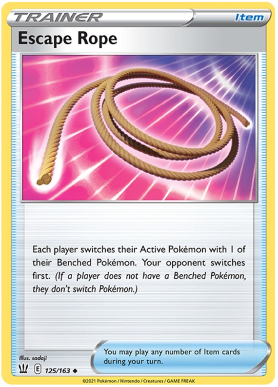 Escape Rope (125/163) [Sword & Shield: Battle Styles] | Jomio and Rueliete's Cards and Comics