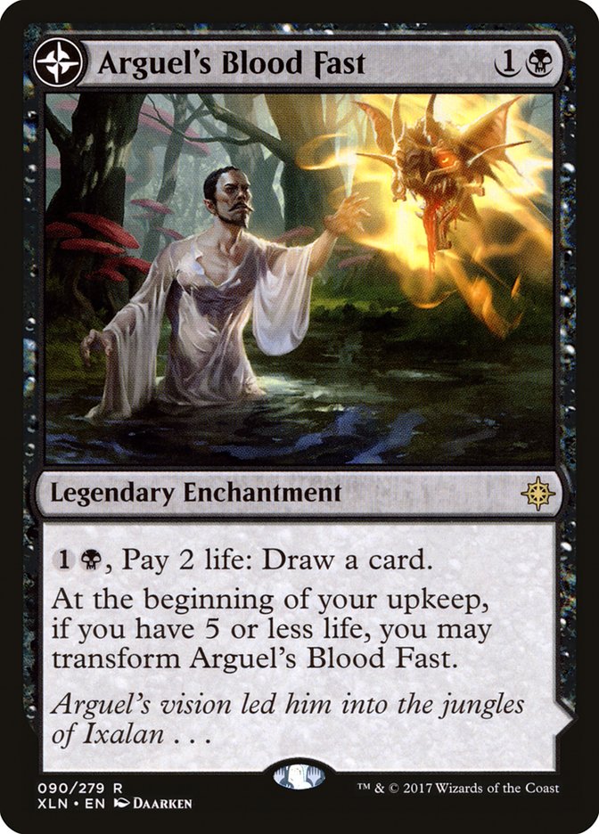 Arguel's Blood Fast // Temple of Aclazotz [Ixalan] | Jomio and Rueliete's Cards and Comics