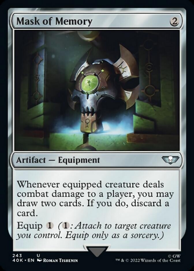 Mask of Memory (Surge Foil) [Warhammer 40,000] | Jomio and Rueliete's Cards and Comics