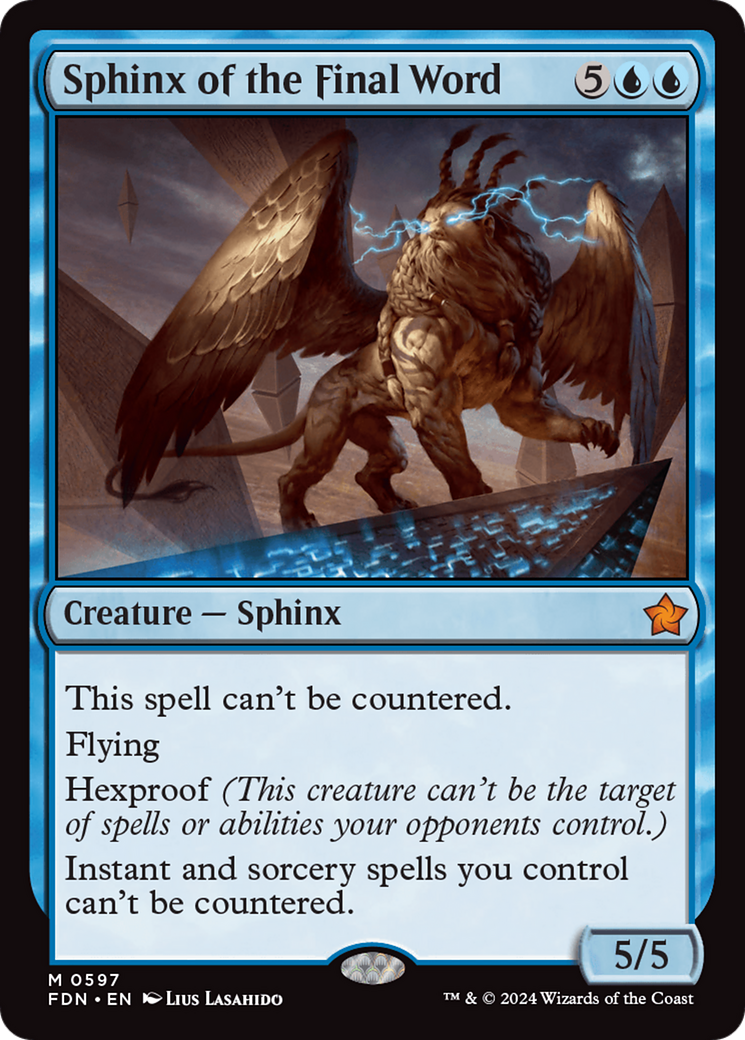 Sphinx of the Final Word [Foundations] | Jomio and Rueliete's Cards and Comics