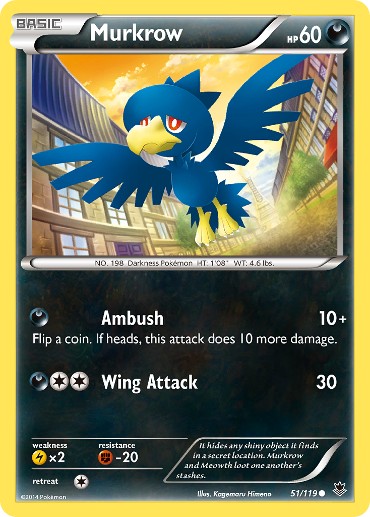 Murkrow (51/119) [XY: Phantom Forces] | Jomio and Rueliete's Cards and Comics