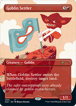 Goblin Settler (Borderless) [Secret Lair Drop Series] | Jomio and Rueliete's Cards and Comics