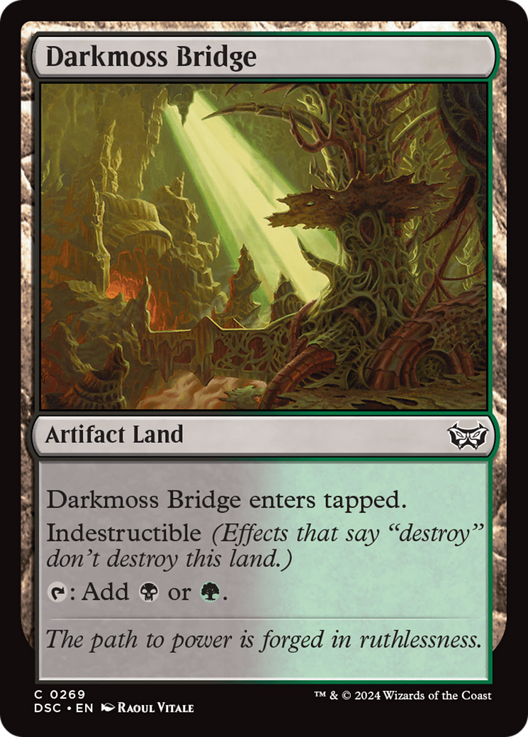 Darkmoss Bridge [Duskmourn: House of Horror Commander] | Jomio and Rueliete's Cards and Comics