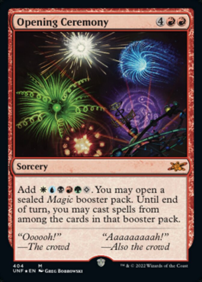 Opening Ceremony (Galaxy Foil) [Unfinity] | Jomio and Rueliete's Cards and Comics