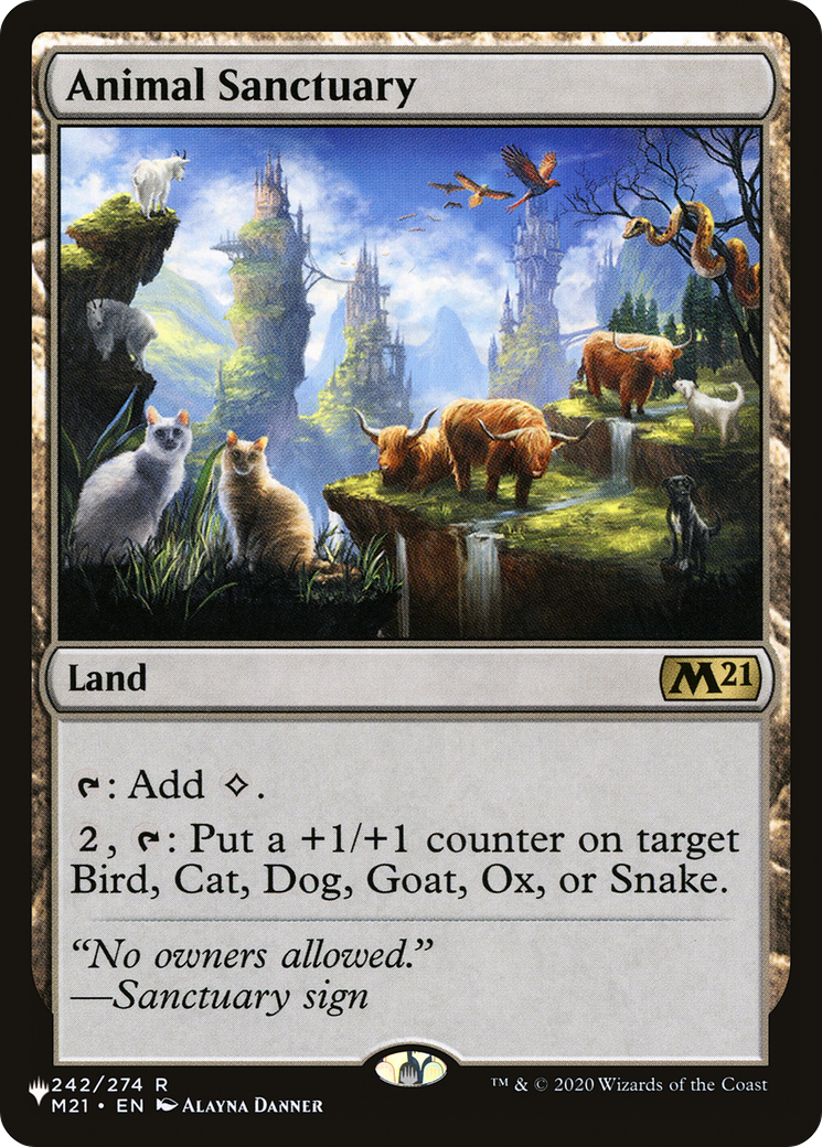Animal Sanctuary [The List] | Jomio and Rueliete's Cards and Comics