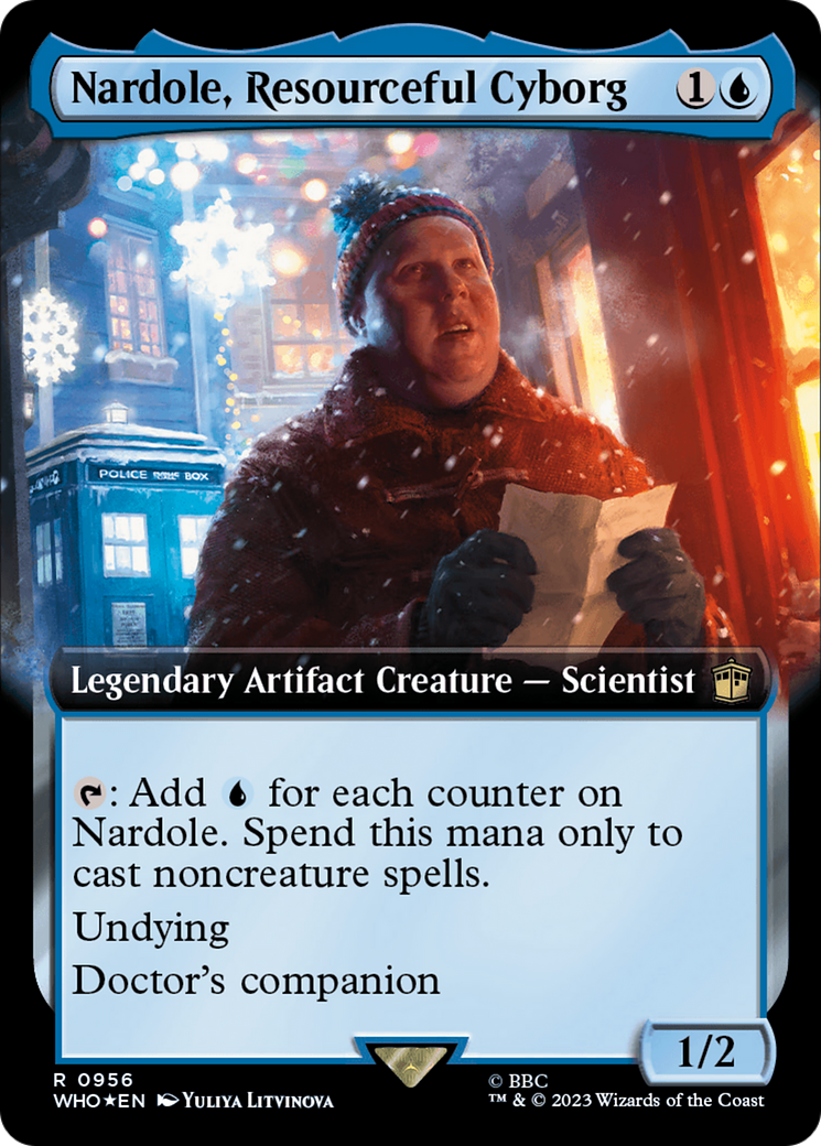 Nardole, Resourceful Cyborg (Extended Art) (Surge Foil) [Doctor Who] | Jomio and Rueliete's Cards and Comics