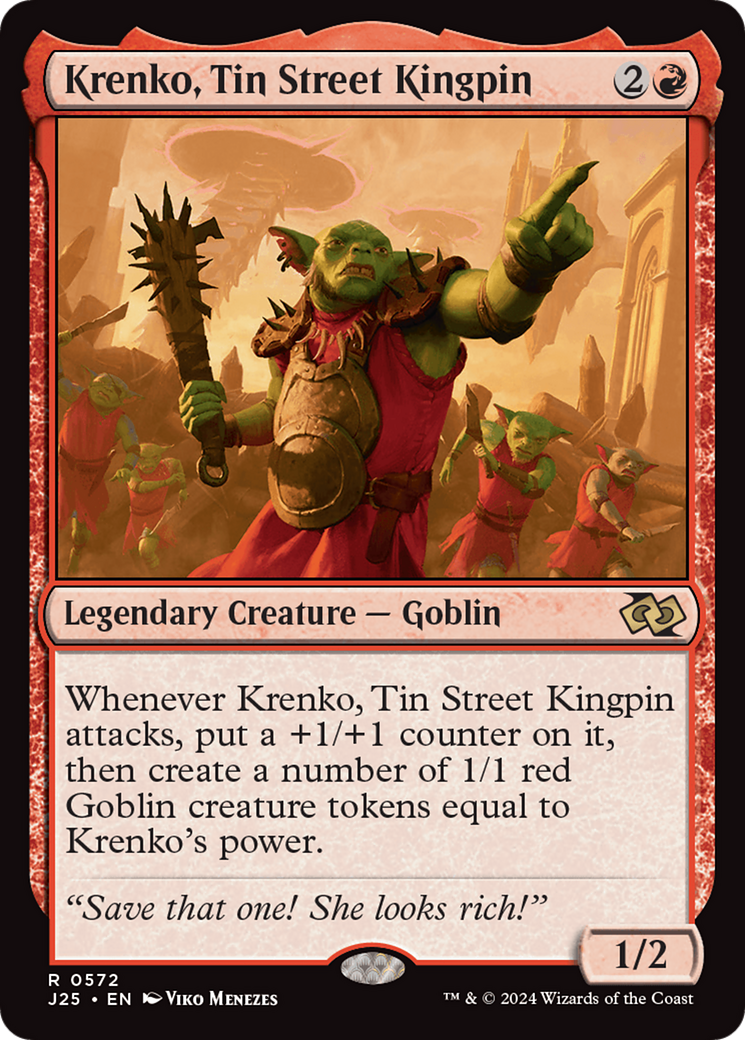 Krenko, Tin Street Kingpin [Foundations Jumpstart] | Jomio and Rueliete's Cards and Comics