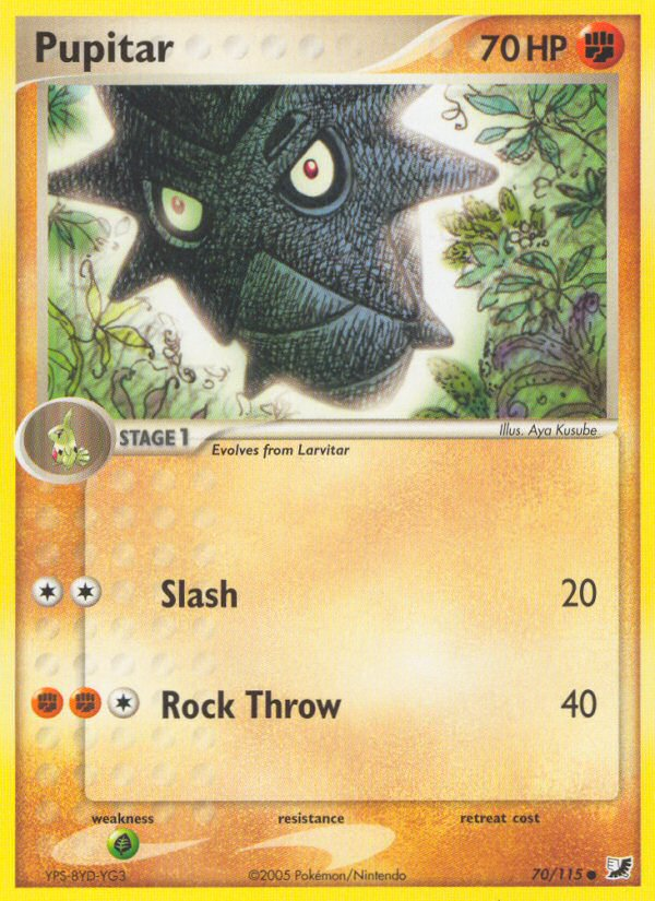 Pupitar (70/115) [EX: Unseen Forces] | Jomio and Rueliete's Cards and Comics