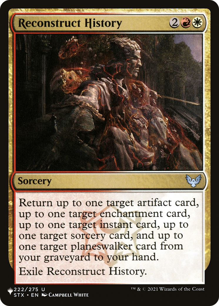 Reconstruct History [The List] | Jomio and Rueliete's Cards and Comics