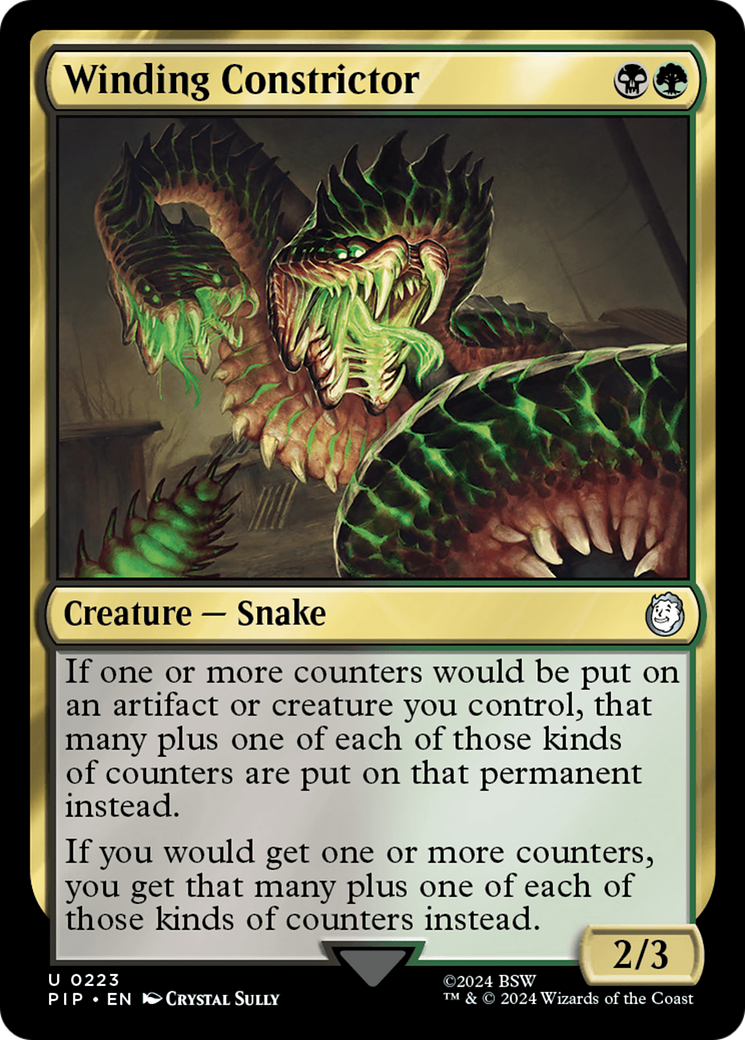 Winding Constrictor [Fallout] | Jomio and Rueliete's Cards and Comics