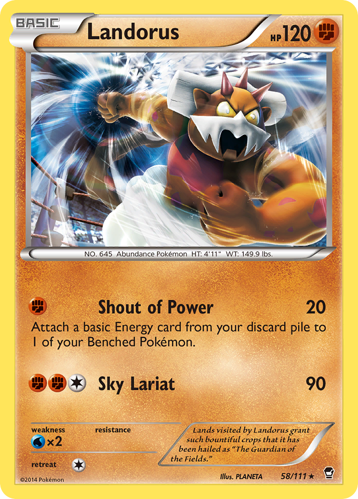 Landorus (58/111) [XY: Furious Fists] | Jomio and Rueliete's Cards and Comics