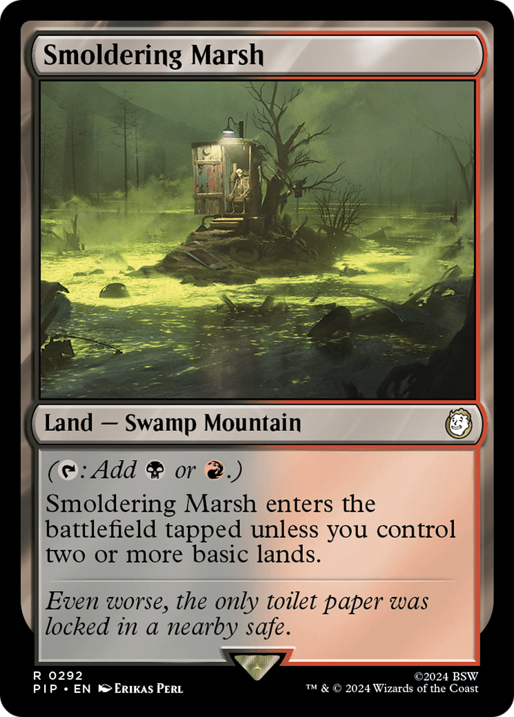 Smoldering Marsh [Fallout] | Jomio and Rueliete's Cards and Comics