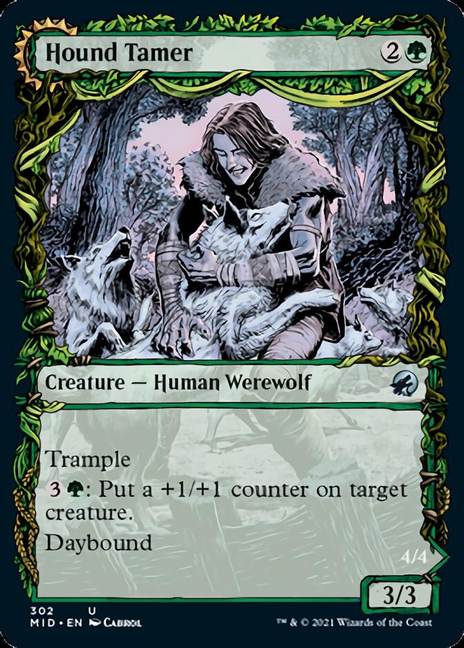 Hound Tamer // Untamed Pup (Showcase Equinox) [Innistrad: Midnight Hunt] | Jomio and Rueliete's Cards and Comics