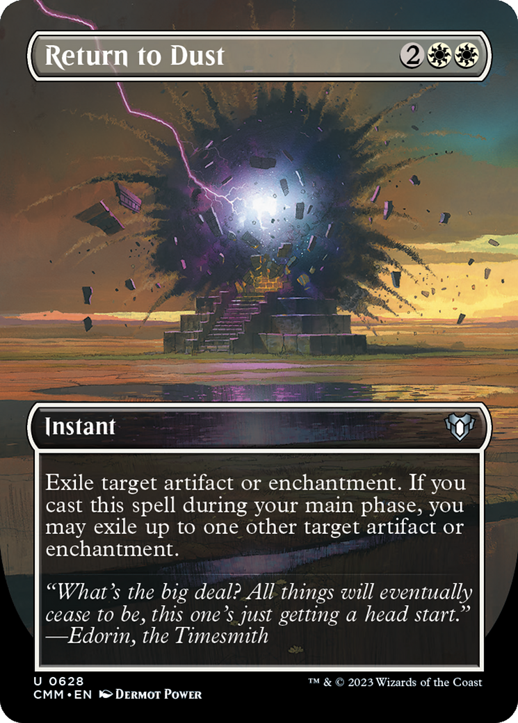 Return to Dust (Borderless Alternate Art) [Commander Masters] | Jomio and Rueliete's Cards and Comics