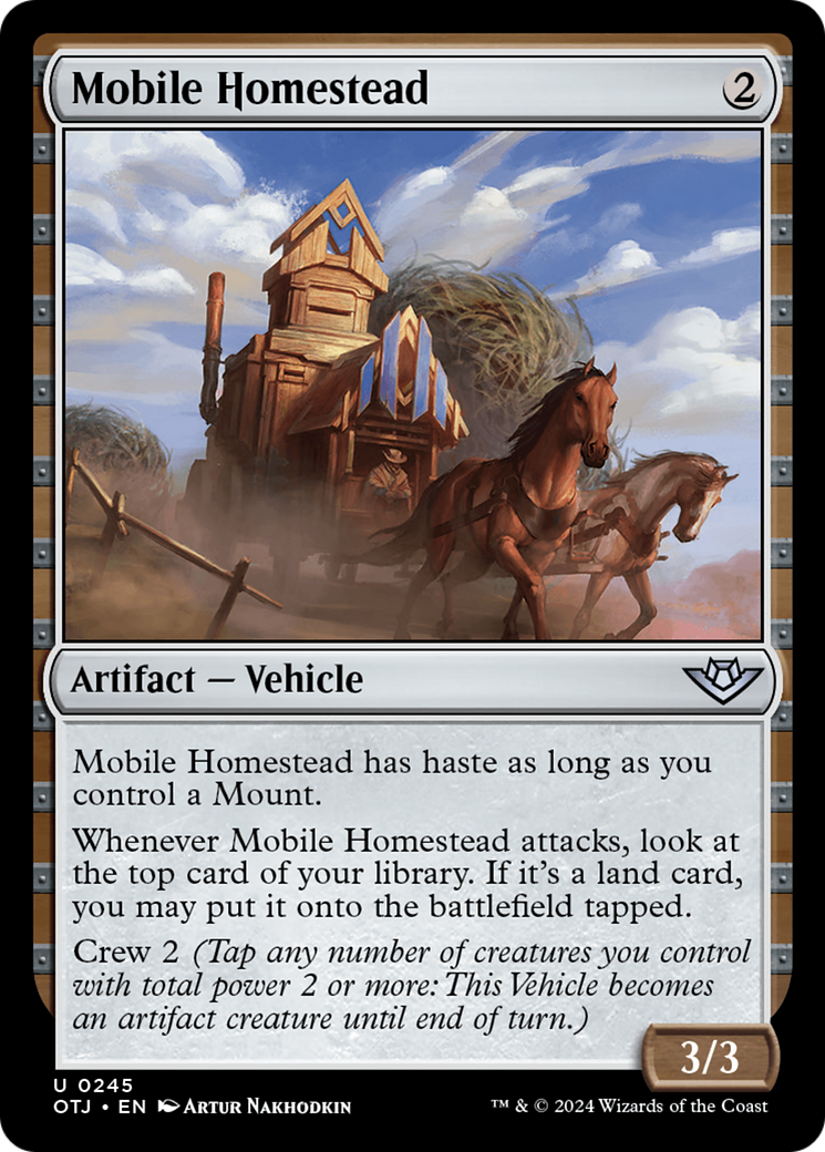 Mobile Homestead [Outlaws of Thunder Junction] | Jomio and Rueliete's Cards and Comics