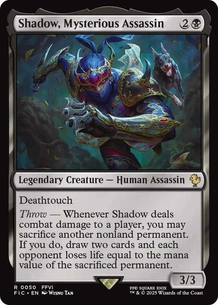 Shadow, Mysterious Assassin [FINAL FANTASY Commander] | Jomio and Rueliete's Cards and Comics