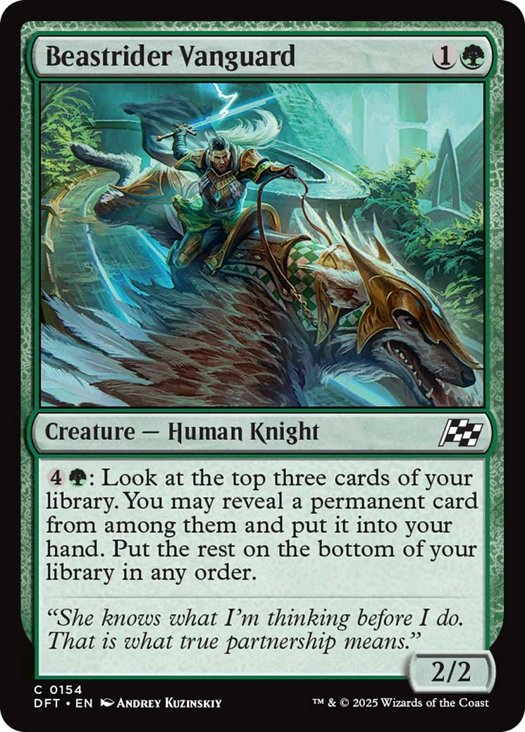 Beastrider Vanguard [Aetherdrift] | Jomio and Rueliete's Cards and Comics