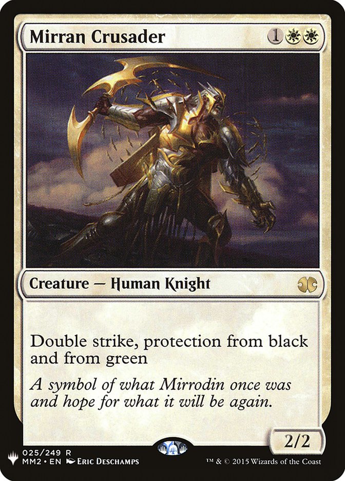 Mirran Crusader [The List] | Jomio and Rueliete's Cards and Comics