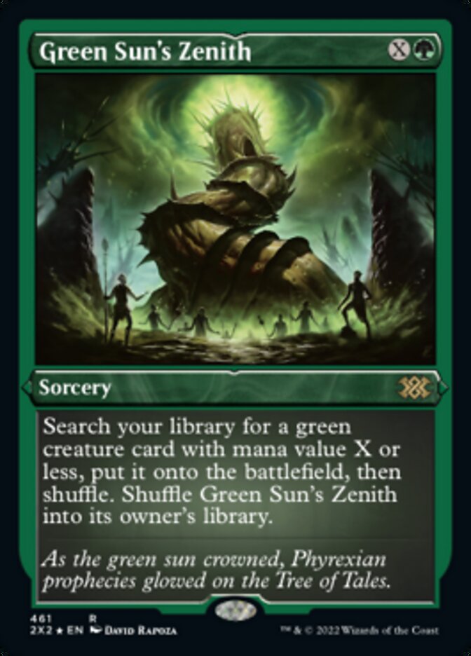 Green Sun's Zenith (Foil Etched) [Double Masters 2022] | Jomio and Rueliete's Cards and Comics